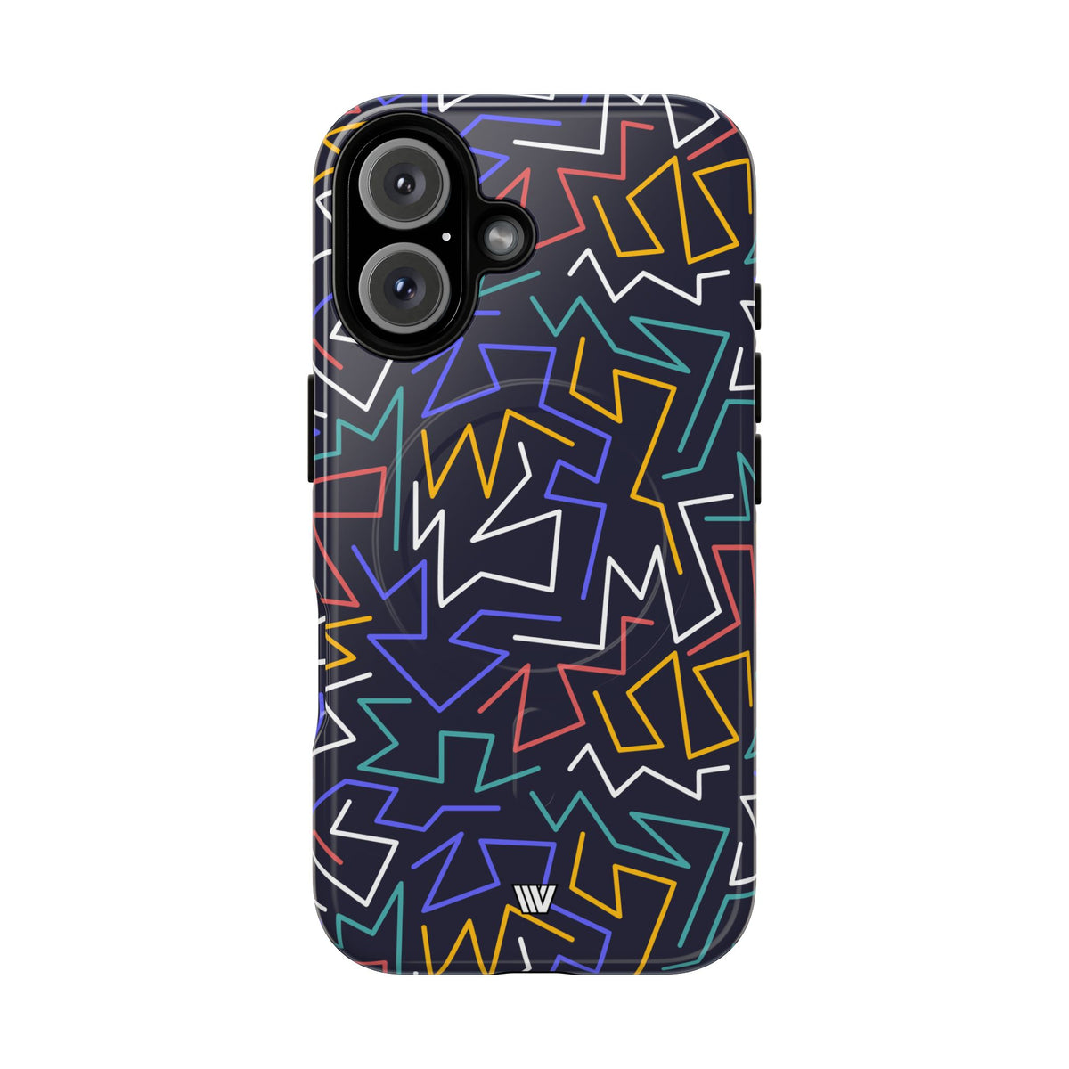 Zigzag Night MagSafe Tough iPhone Case – iPhone 16, Glossy