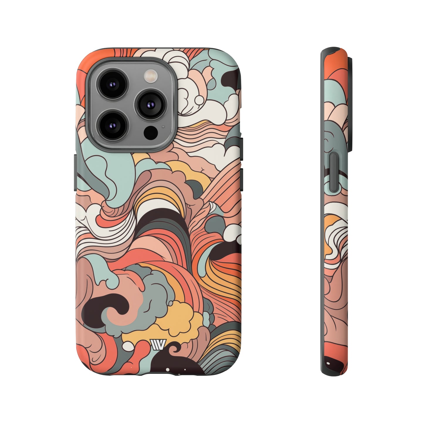 ABSTRACT DOODLE CLOUDS | Tough Phone Case - Trovvve