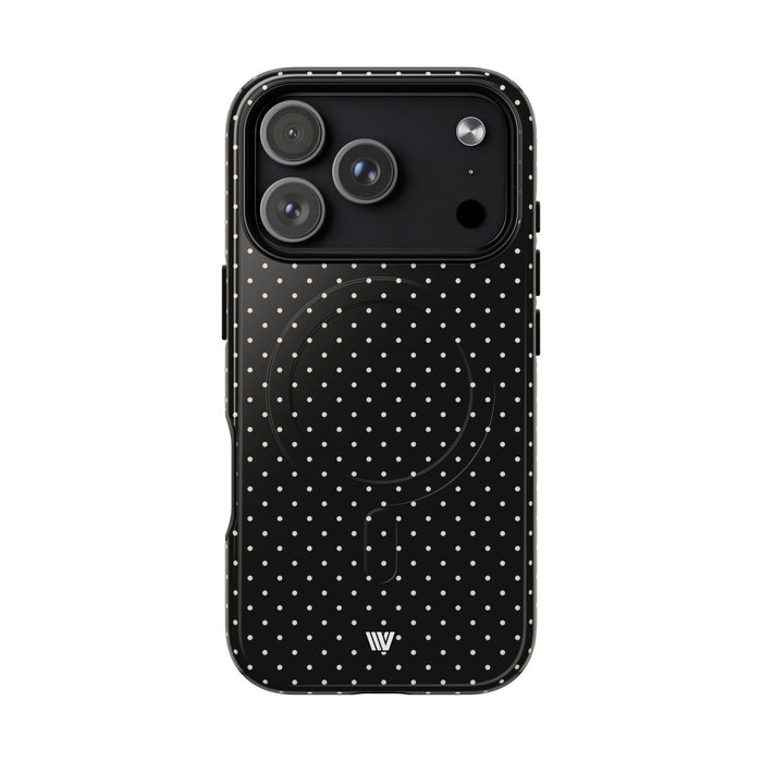 Noir dot MagSafe Tough iPhone Case by Trovvve