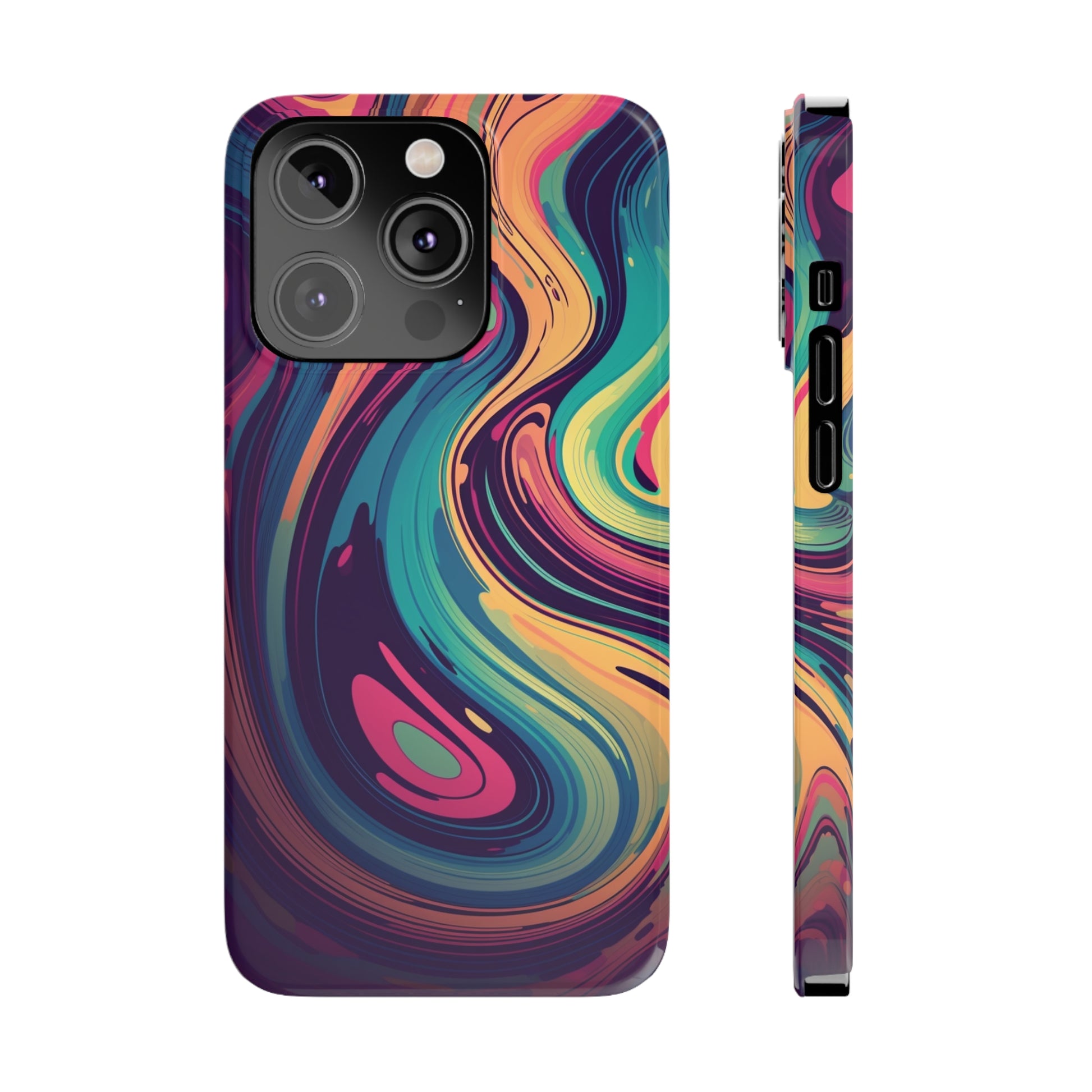 COSMIC LIQUID SWIRL |  | Slim iPhone Case - Trovvve