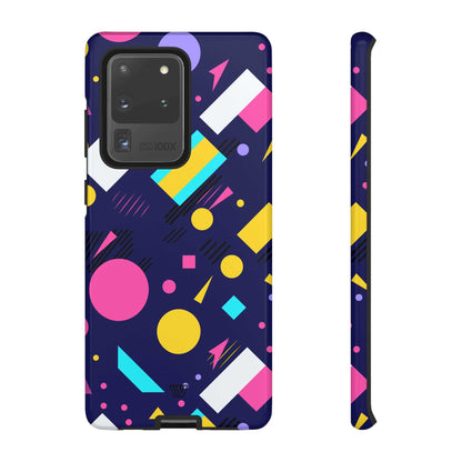 80s / 90s RETRO PATTERN DARK | Tough Phone Case