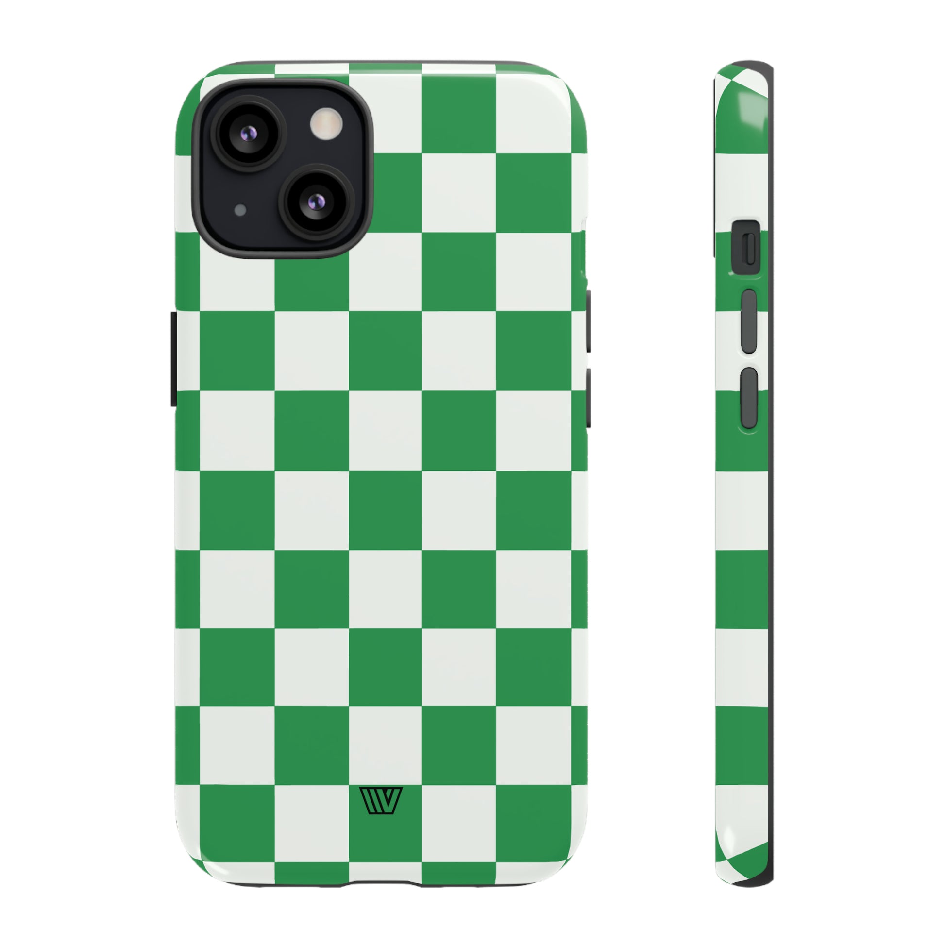 GREEN WHITE CHECKERBOARD | Tough Phone Case - Trovvve