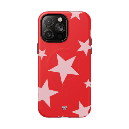 RED BOLD STARS | MagSafe Tough iPhone Case