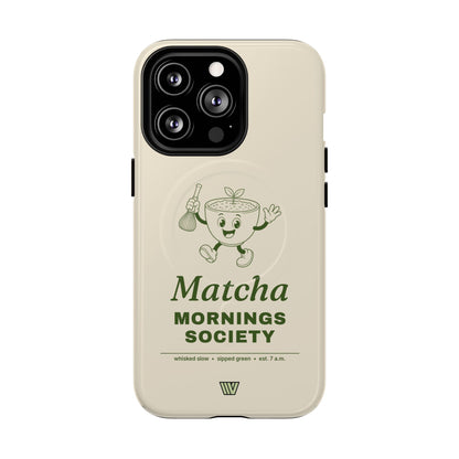 MATCHA MORNINGS | MagSafe Tough iPhone Case