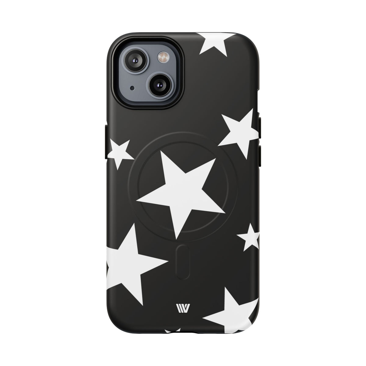 JET BLACK BOLD STARS | MagSafe Tough iPhone Case