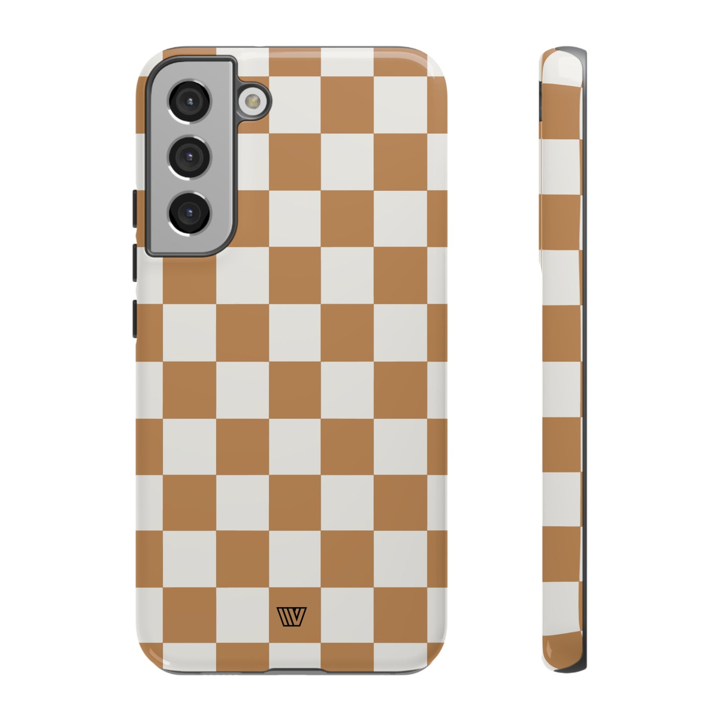 CHESTNUT CHECKERBOARD | Tough Phone Case - Trovvve