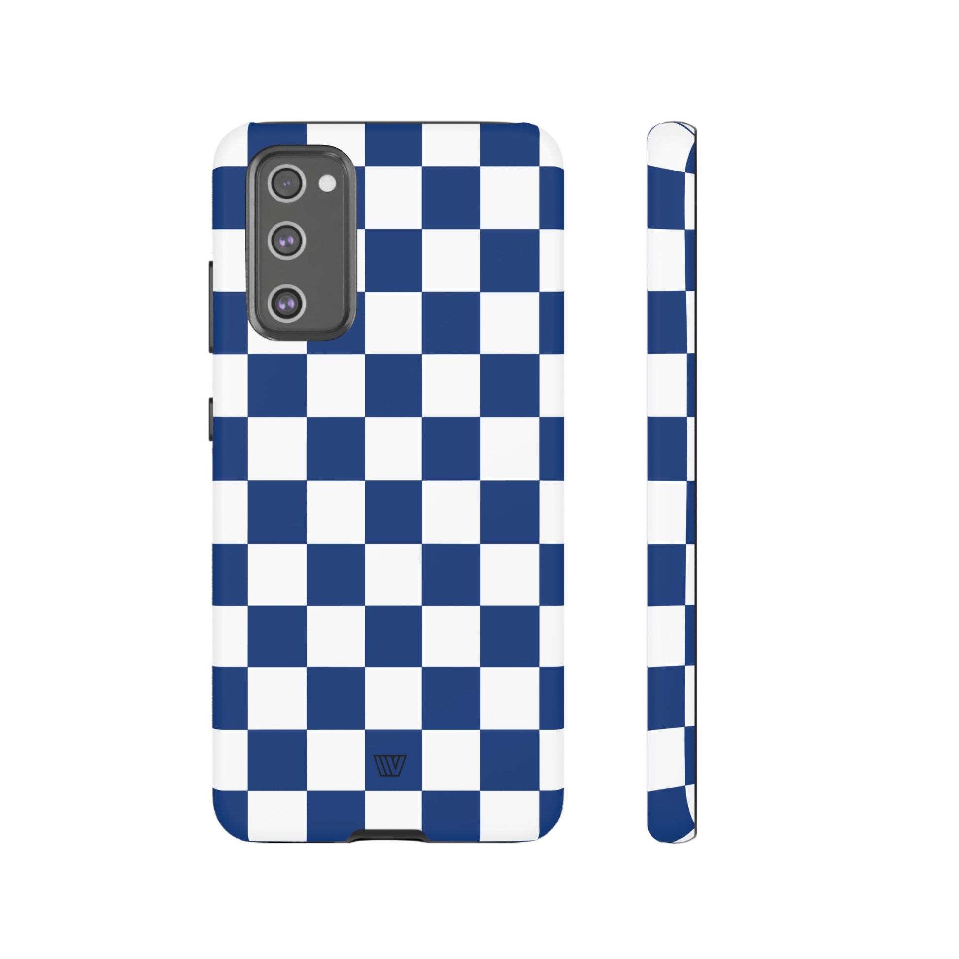 BLUE WHITE CHECKERBOARD | Tough Phone Case - Trovvve