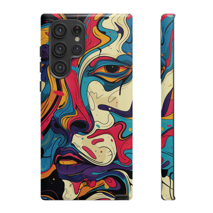 PAINT SWIRL FACE | Tough Phone Case