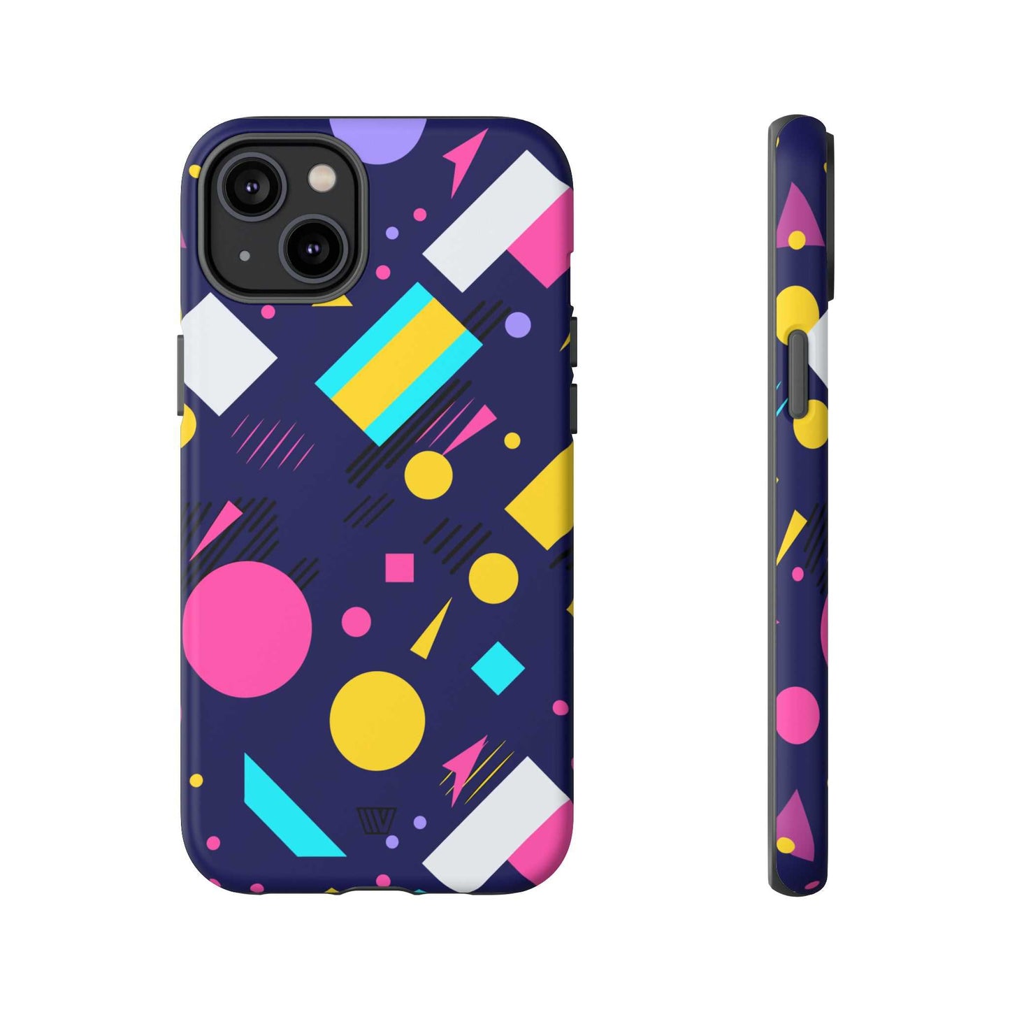 80s / 90s RETRO PATTERN DARK | Tough Phone Case