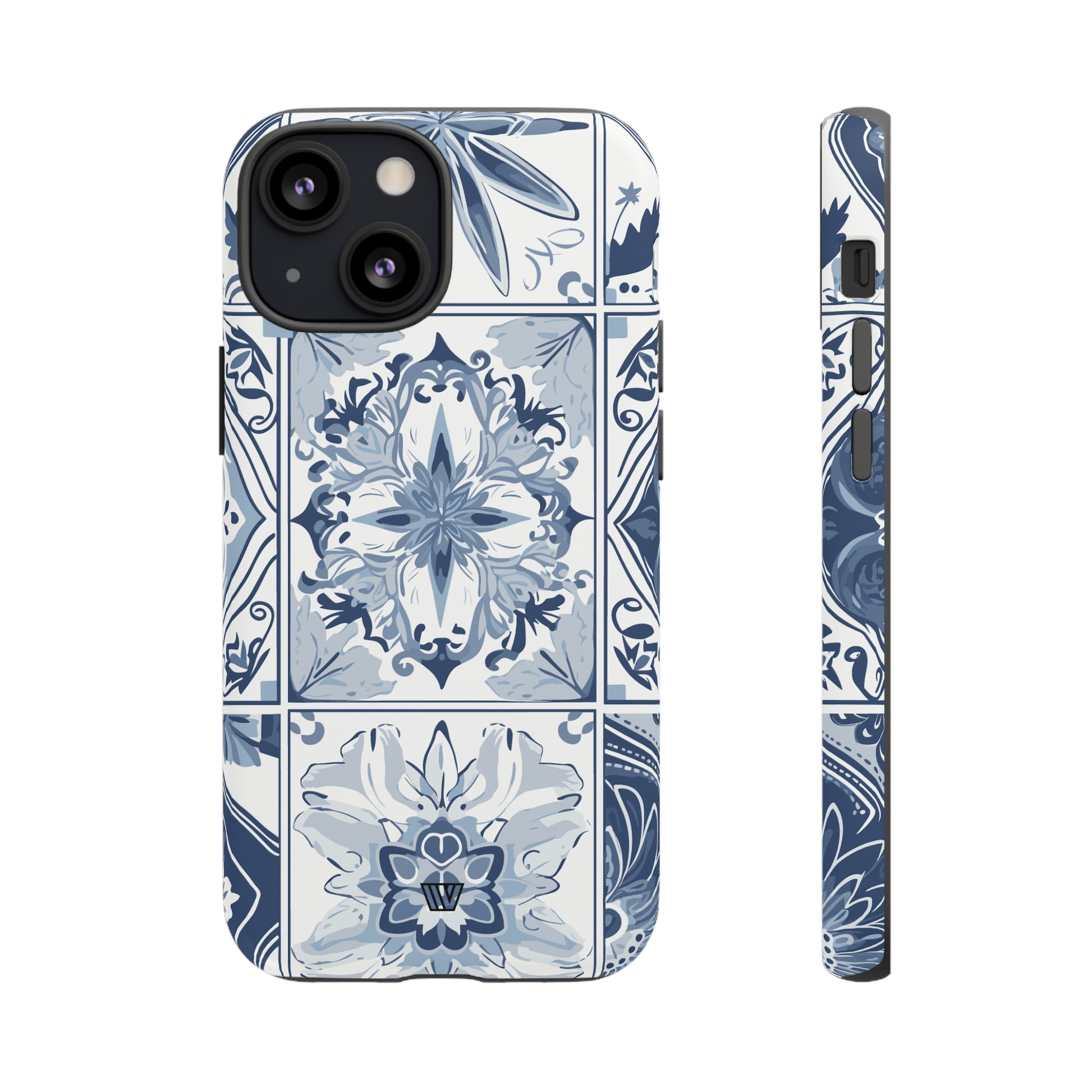 BLUE WHITE TILE | Tough Phone Case - Trovvve