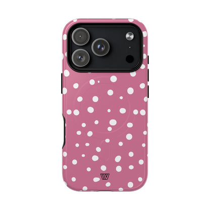 BLUSH RED DOTS | MagSafe Tough iPhone Case