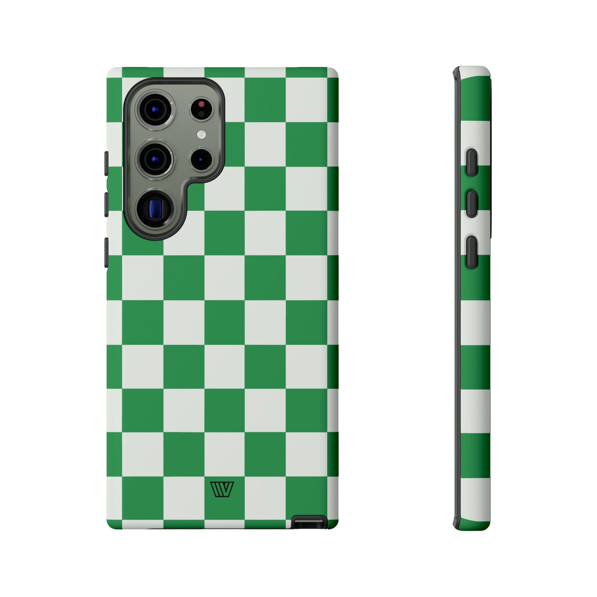 GREEN WHITE CHECKERBOARD | Tough Phone Case - Trovvve