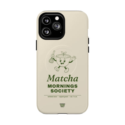 MATCHA MORNINGS | MagSafe Tough iPhone Case