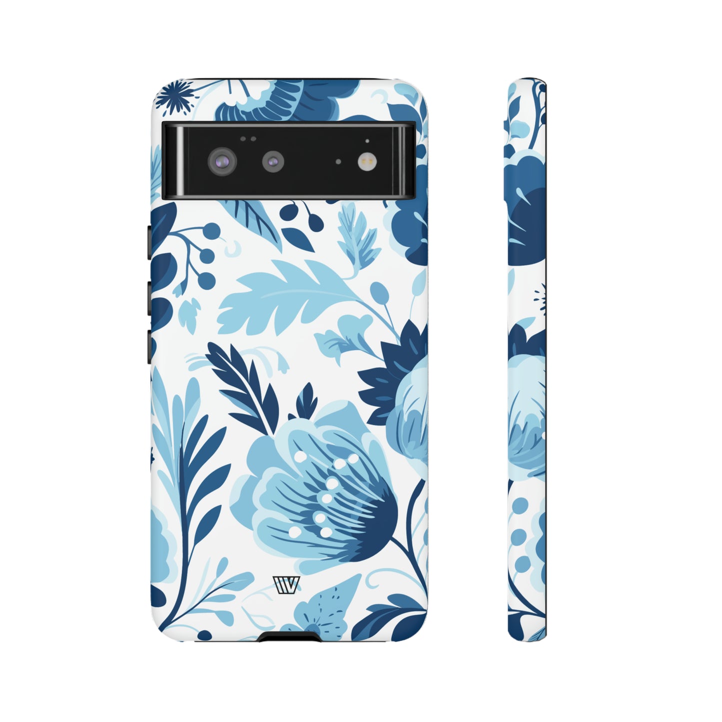 BLUE WHITE FLOWERS | Tough Phone Case - Trovvve
