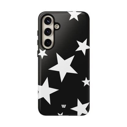JET BLACK BOLD STARS | Tough Phone Case