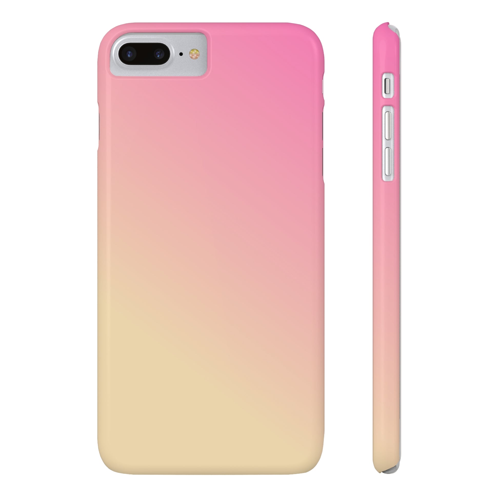 PINK YELLOW GRADIENT | Slim iPhone Case - Trovvve