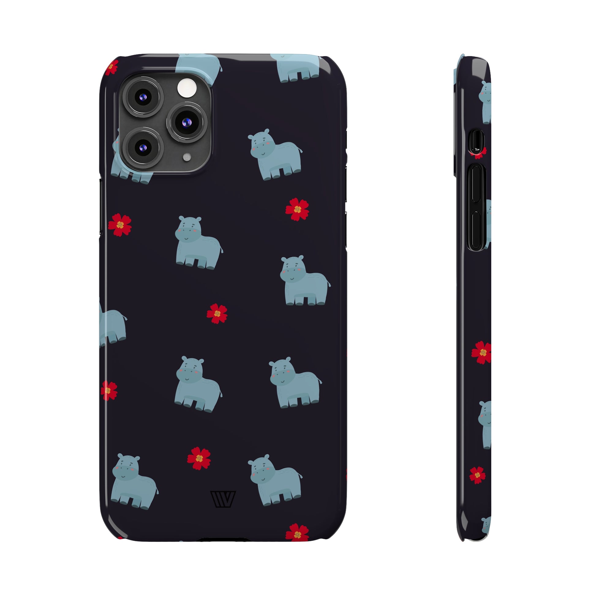 HIPPO PATTERN | Slim iPhone Case - Trovvve