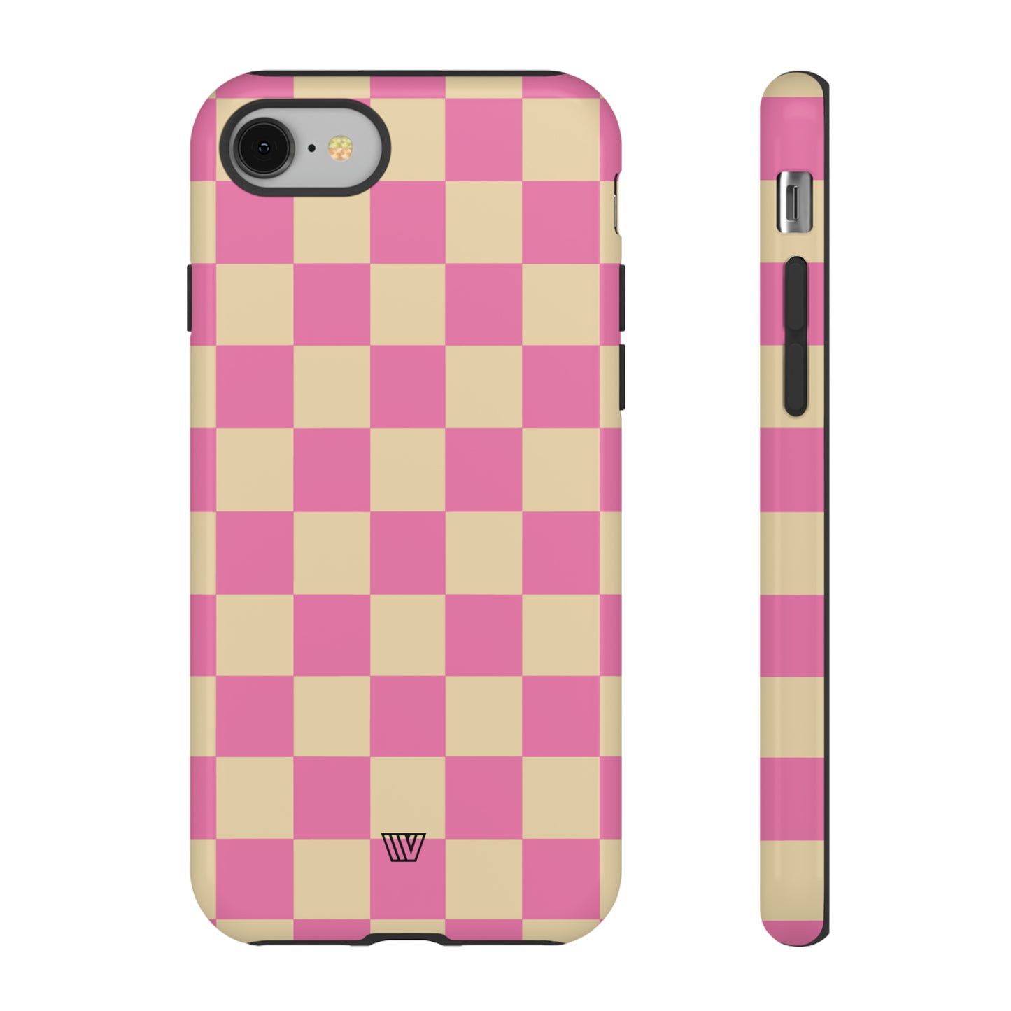 PINK TAN CHECKERBOARD | Tough Phone Case - Trovvve