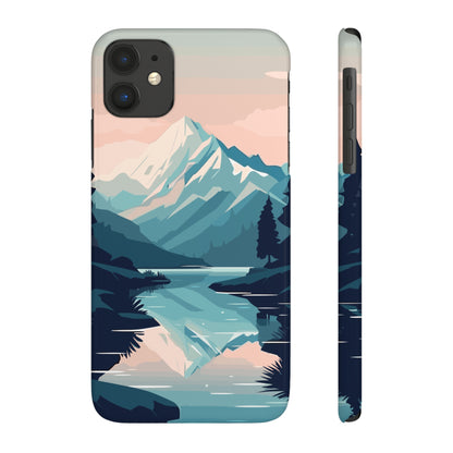 SNOWCAPPED MOUNTAINS | Slim iPhone Case - Trovvve