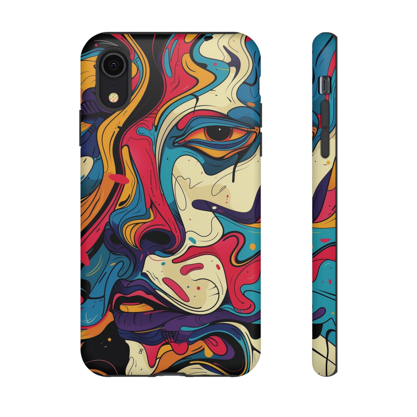 PAINT SWIRL FACE | Tough Phone Case