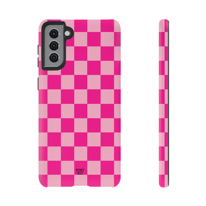 HOT PINK CHECKERBOARD | Tough Phone Case