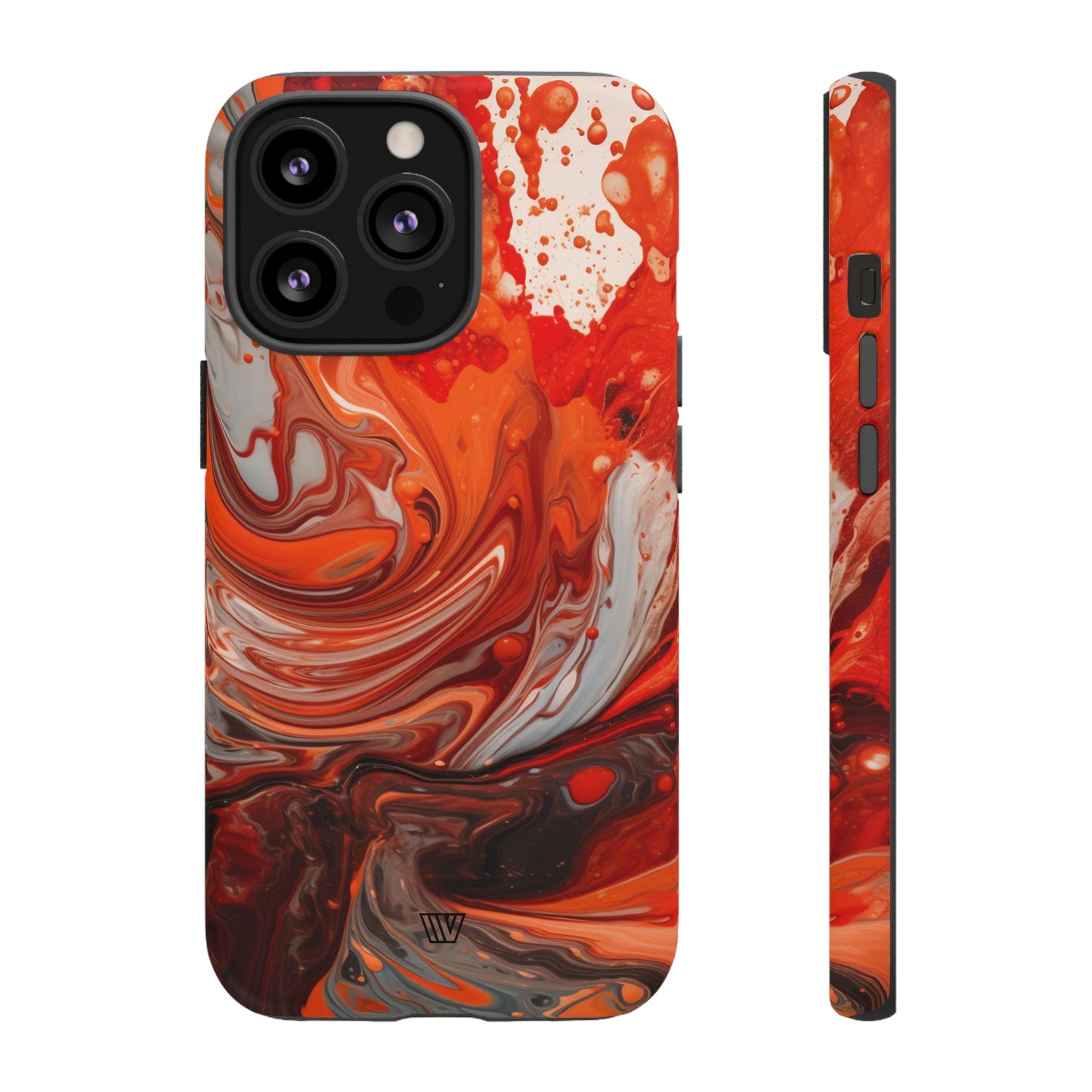 WHITE FIRE PAINT SWIRL | Tough Phone Case - Trovvve