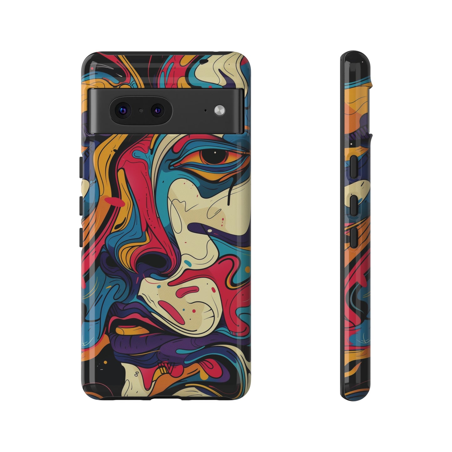 PAINT SWIRL FACE | Tough Phone Case