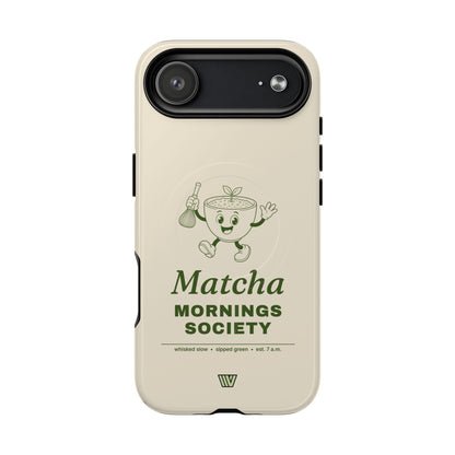 MATCHA MORNINGS | MagSafe Tough iPhone Case