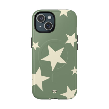 SAGE BOLD STARS | MagSafe Tough iPhone Case
