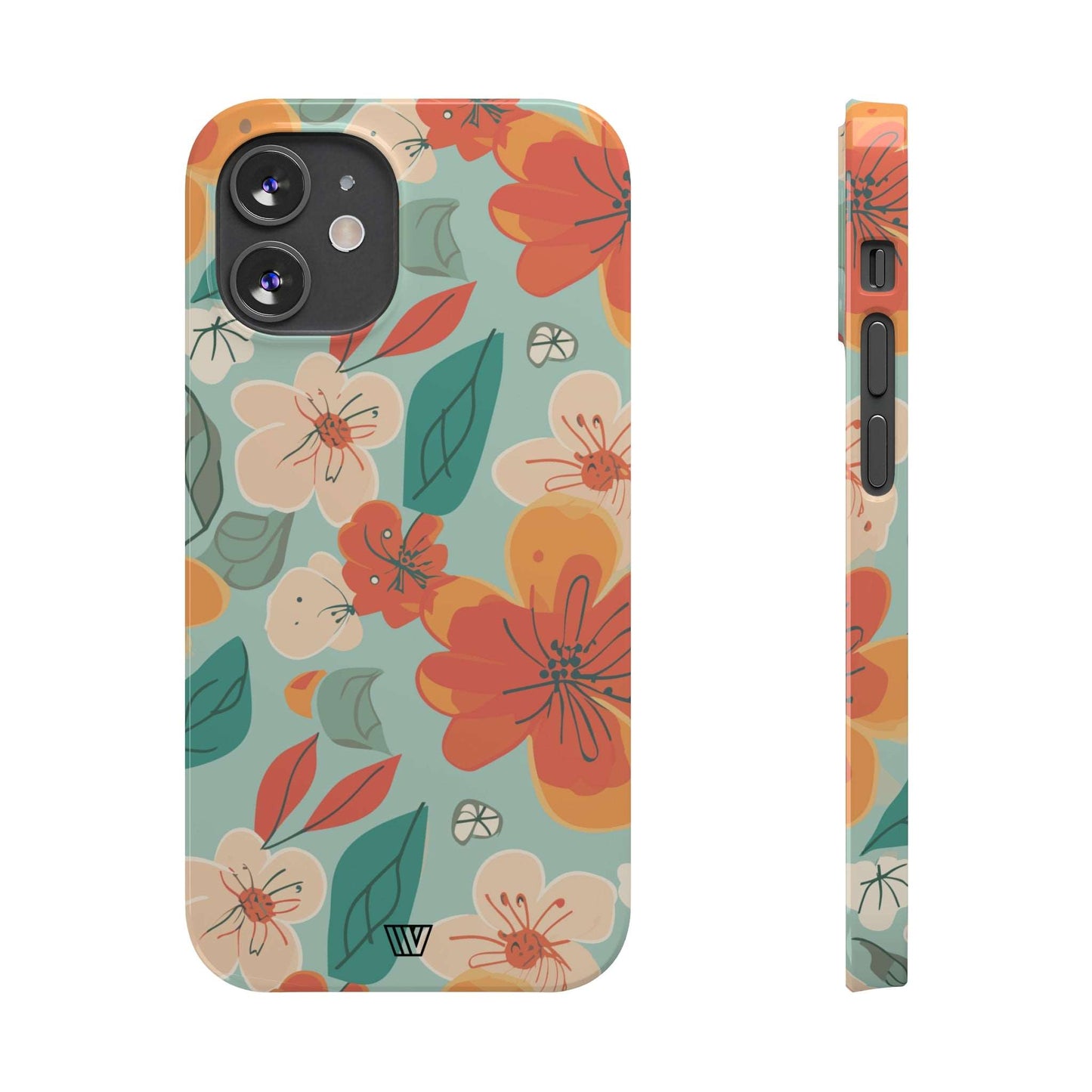 BLOOD ORANGE FLOWERS | Slim iPhone Case