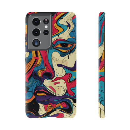 PAINT SWIRL FACE | Tough Phone Case