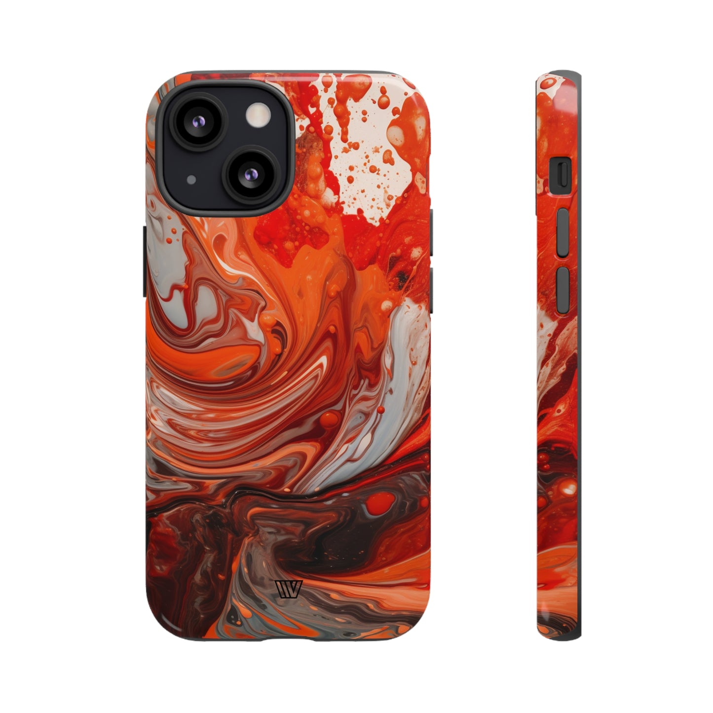 WHITE FIRE PAINT SWIRL | Tough Phone Case - Trovvve