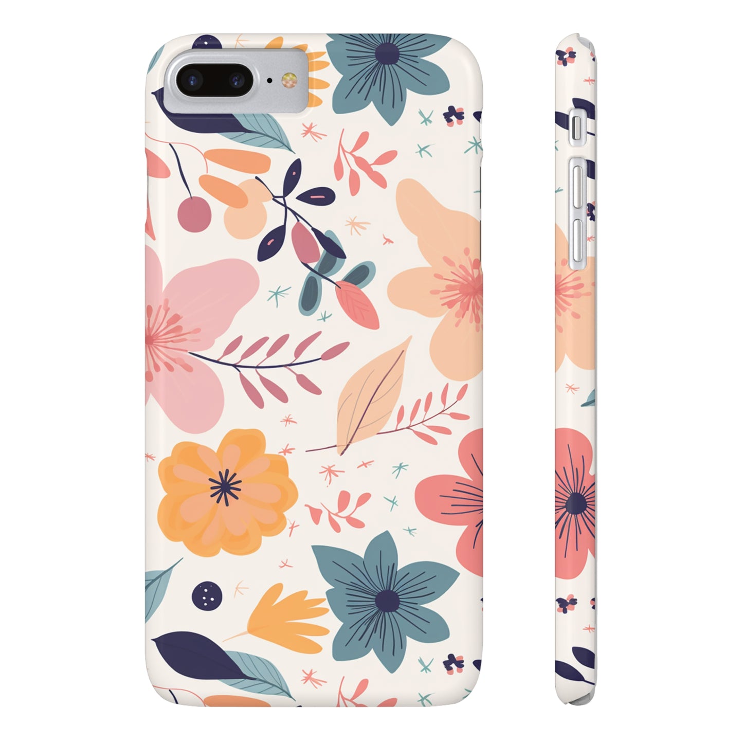 CUTE SUMMER FLOWER PATTERN | Slim iPhone Case - Trovvve