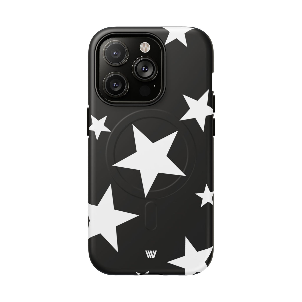 JET BLACK BOLD STARS | MagSafe Tough iPhone Case