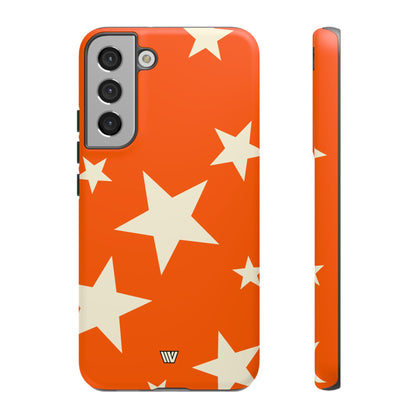 ORANGE BOLD STARS | Tough Phone Case