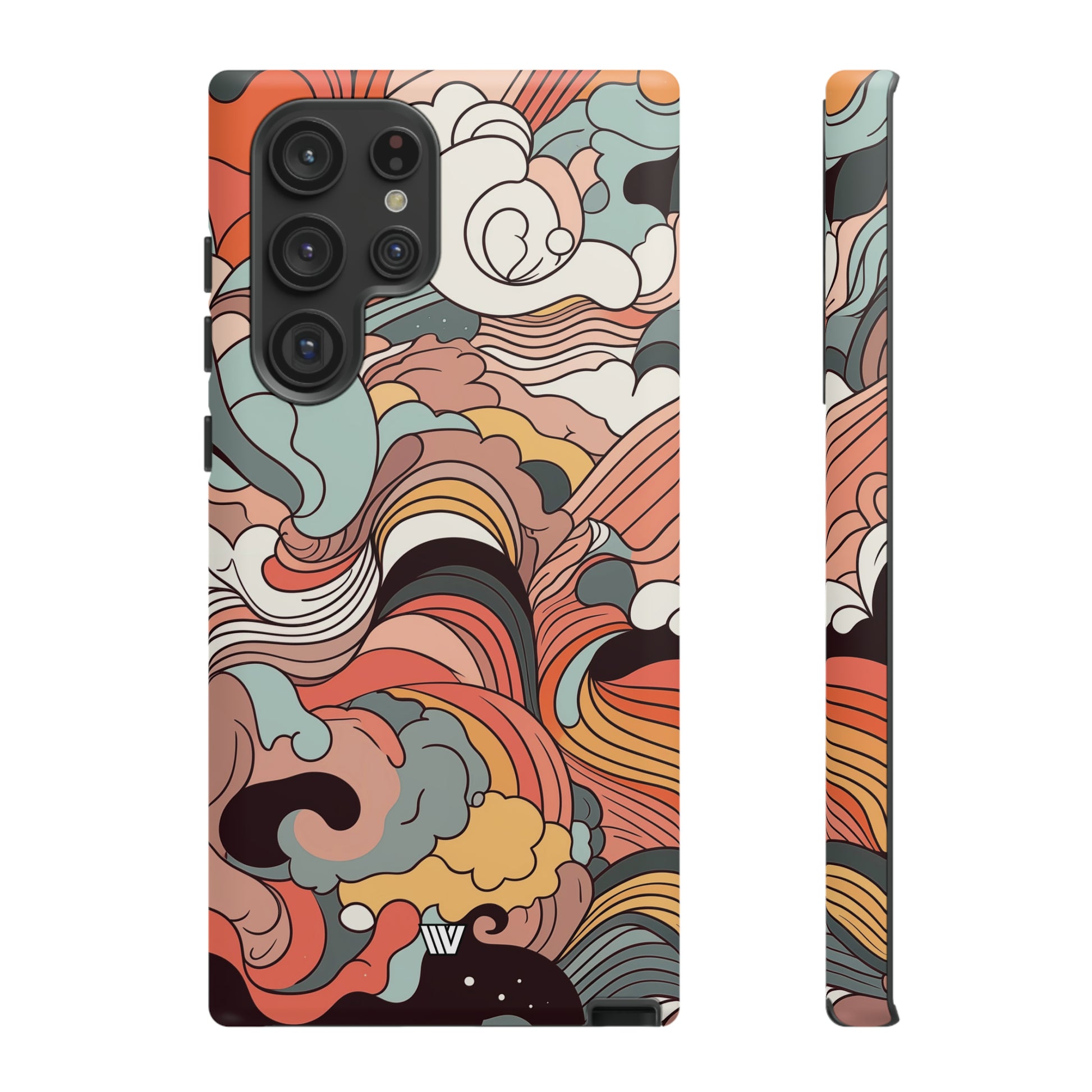 ABSTRACT DOODLE CLOUDS | Tough Phone Case - Trovvve