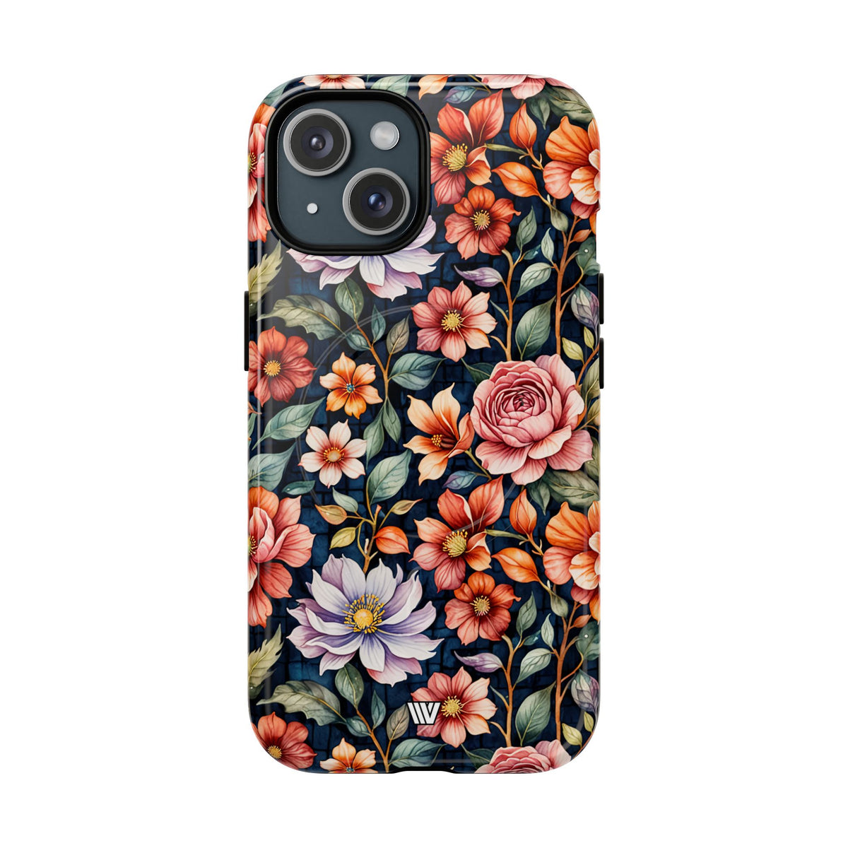 Night Bloom Bouquet MagSafe Tough iPhone Case – iPhone 15, Glossy