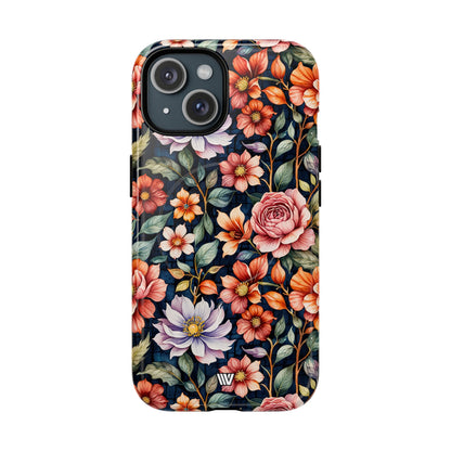 Night Bloom Bouquet MagSafe Tough iPhone Case – iPhone 15, Glossy
