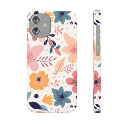 CUTE SUMMER FLOWER PATTERN | Slim iPhone Case - Trovvve