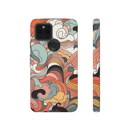 ABSTRACT DOODLE CLOUDS | Tough Phone Case - Trovvve