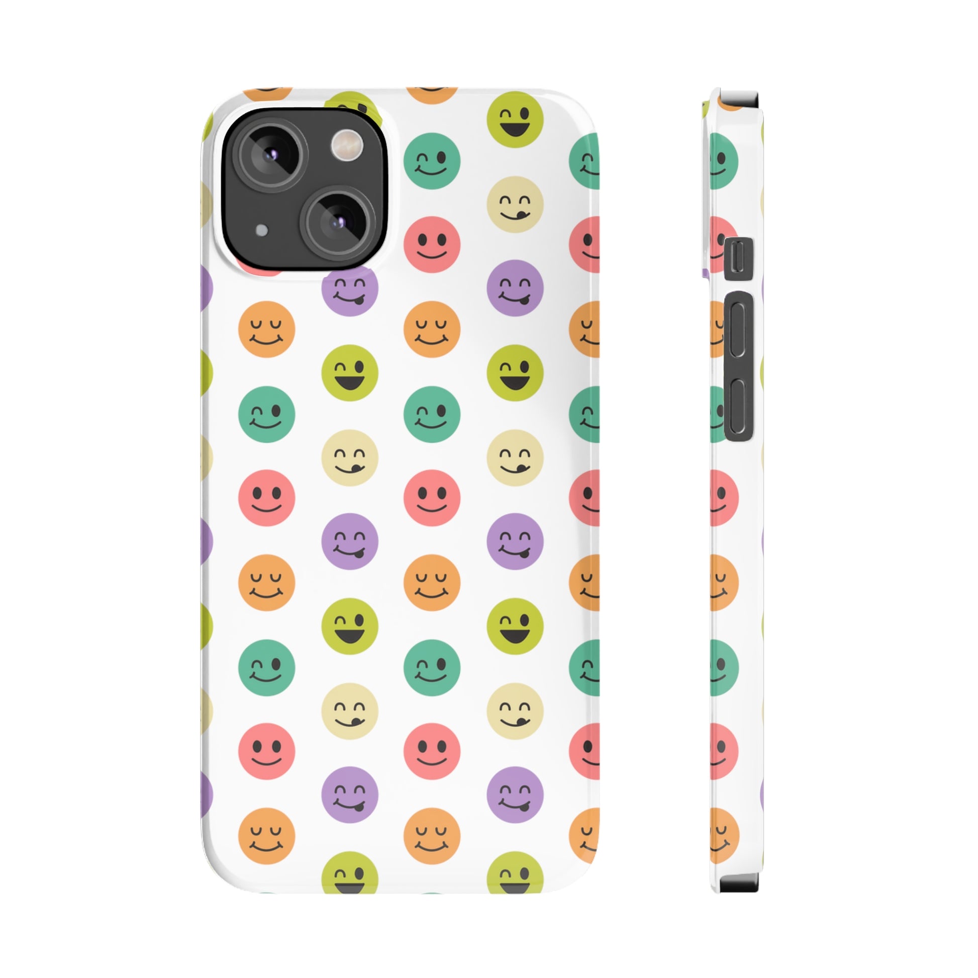 SMILEY FACE PATTERN | Slim iPhone Case - Trovvve