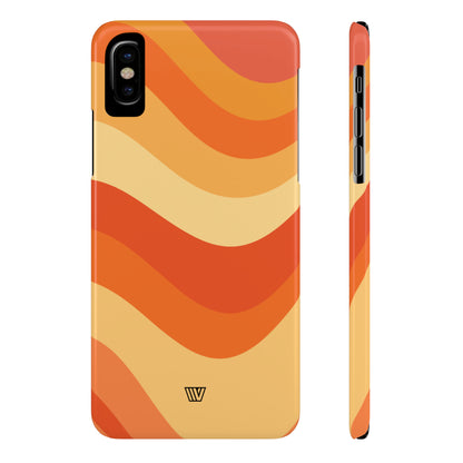 RETRO GROOVY WAVES | Slim iPhone Case - Trovvve