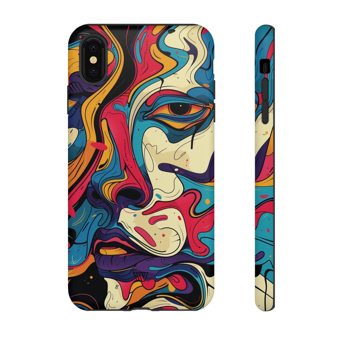 PAINT SWIRL FACE | Tough Phone Case