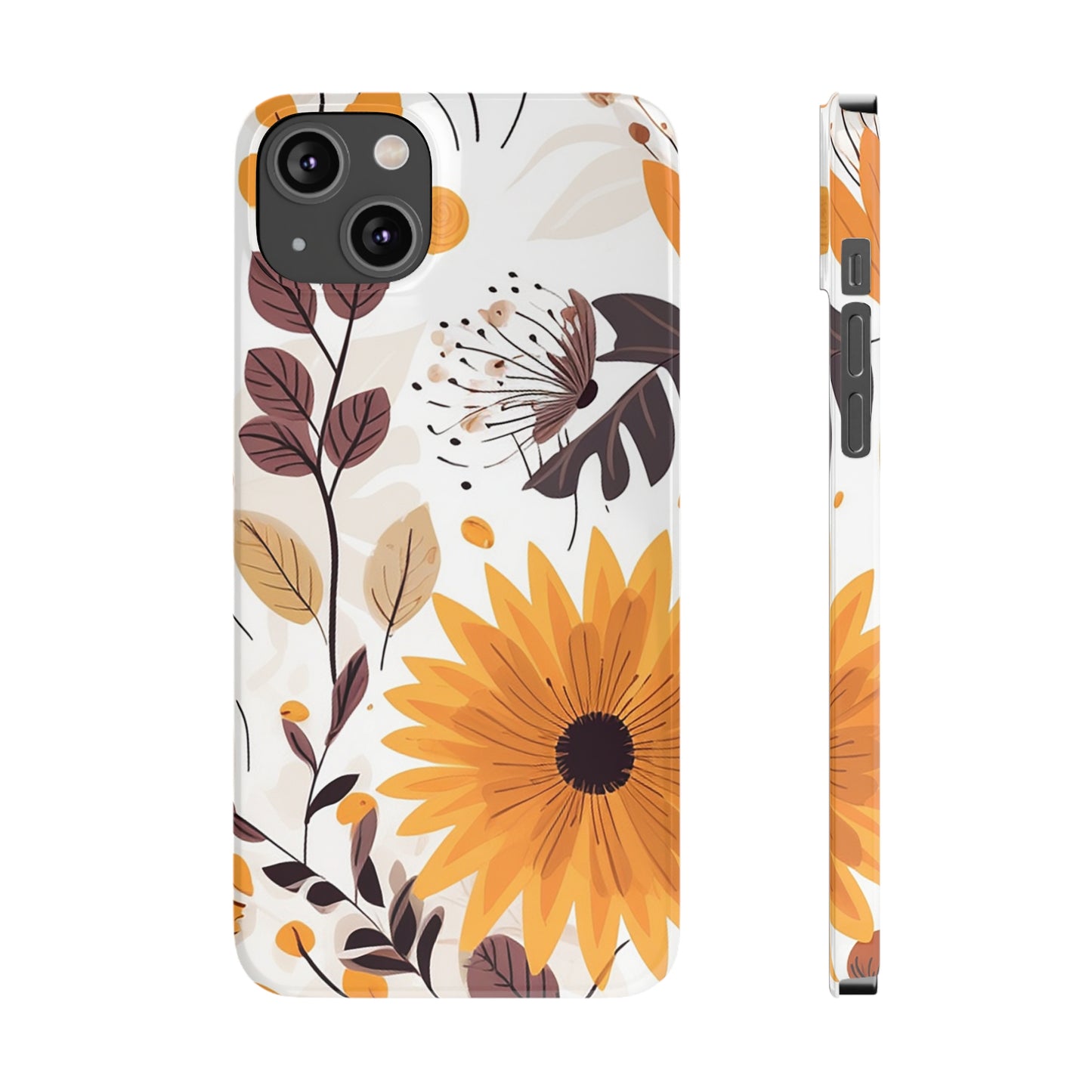 FALL FLOWERS | Slim iPhone Case - Trovvve