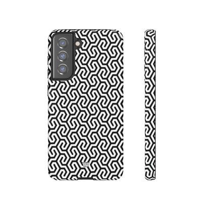 ABSTRACT INTERLOCKING PATTERN | Tough Phone Case