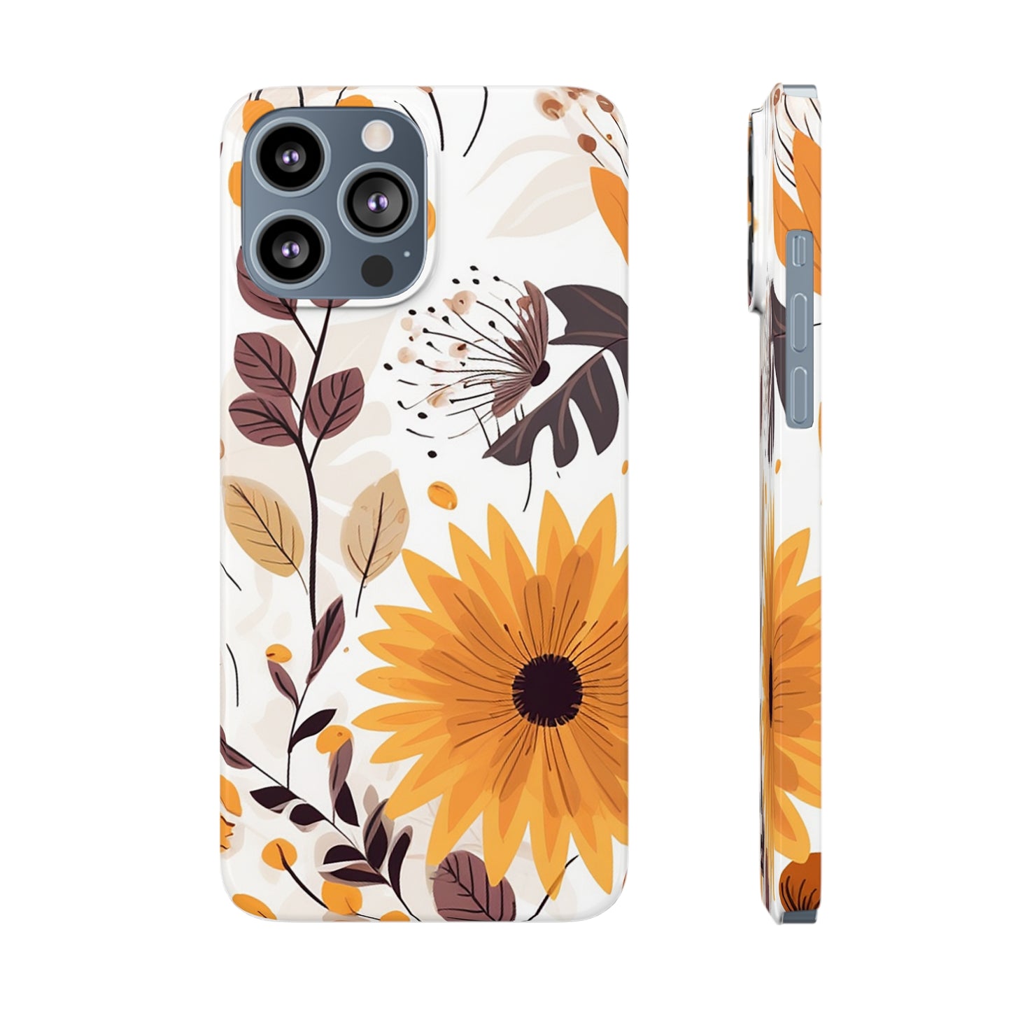 FALL FLOWERS | Slim iPhone Case - Trovvve