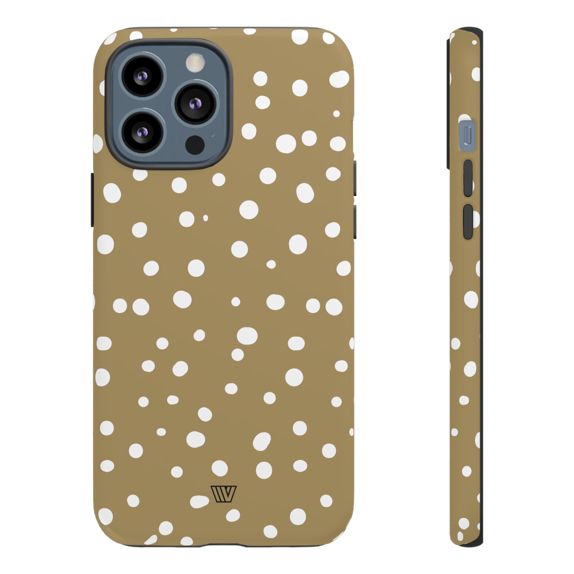 DARK BEIGE DOTS | Tough Phone Case - Trovvve