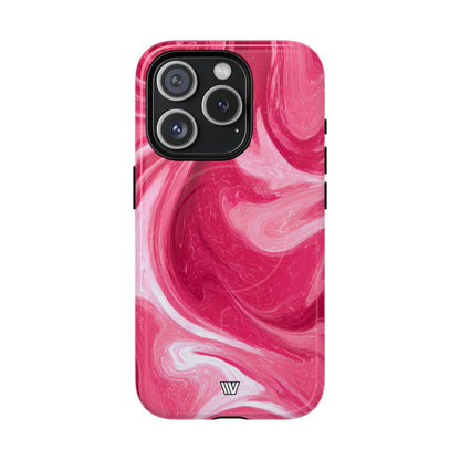 Strawberry Storm MagSafe Tough iPhone Case – iPhone 15 Pro, Glossy