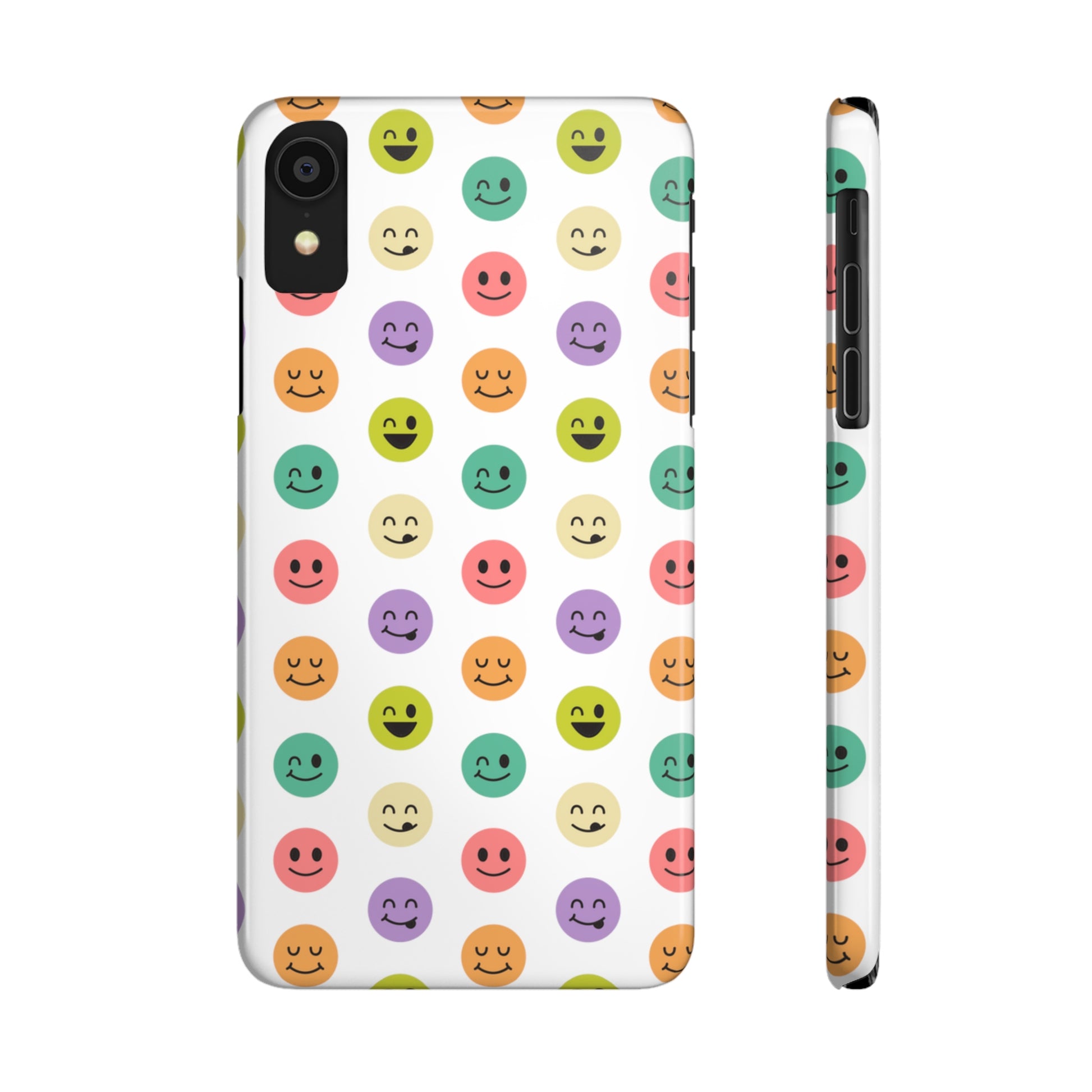 SMILEY FACE PATTERN | Slim iPhone Case - Trovvve