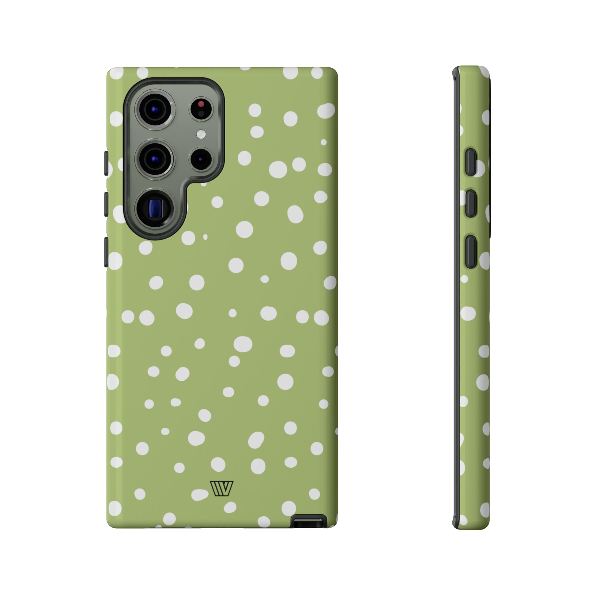 PALE OLIVE DOTS | Tough Phone Case - Trovvve